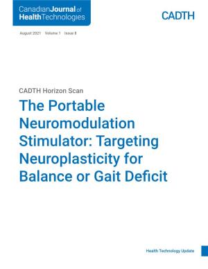 Targeting Neuroplasticity for Balance Or Gait Deficit