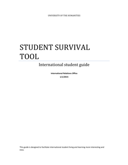 International Student Survival Tool