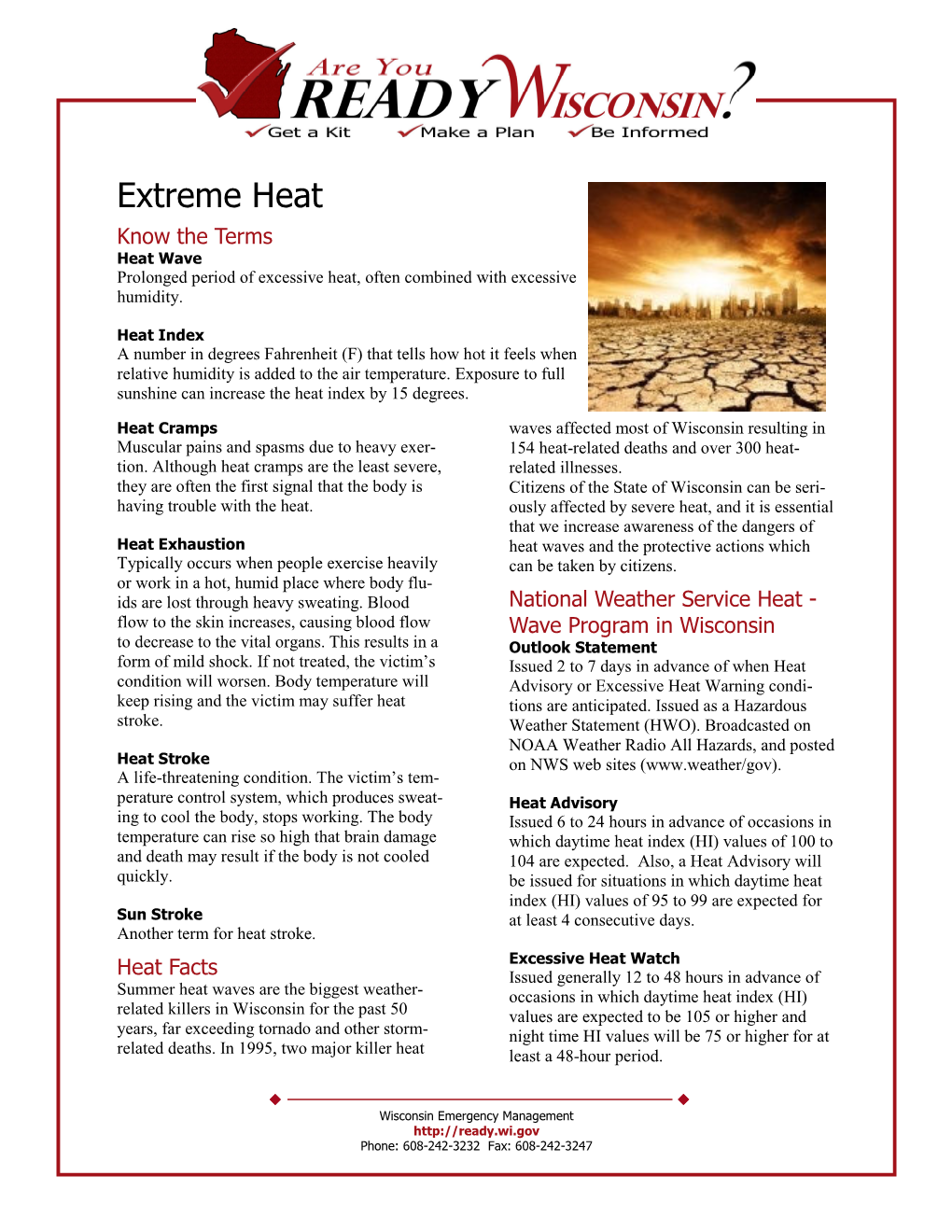 Extreme Heat Preparedness