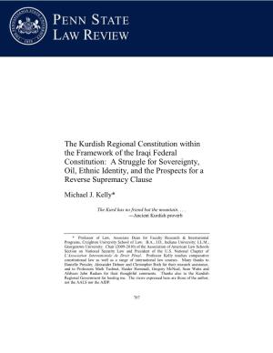 The Kurdish Regional Constitution