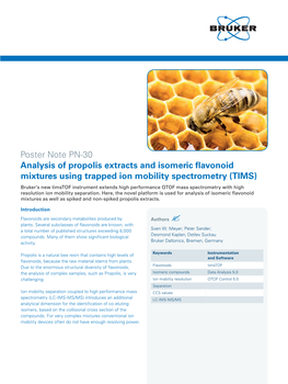 Analysis of Propolis Extracts and Isomeric Flavonoid Mixtures Using