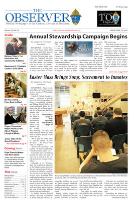 Easter Mass Brings Song, Sacrament to Inmates