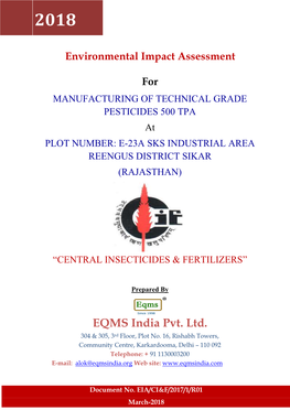 EQMS India Pvt. Ltd. 304 & 305, 3Rd Floor, Plot No