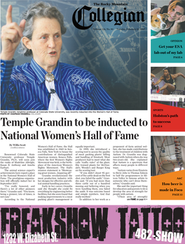 Temple Grandin to Be Inducted to National Women's Hall of Fame