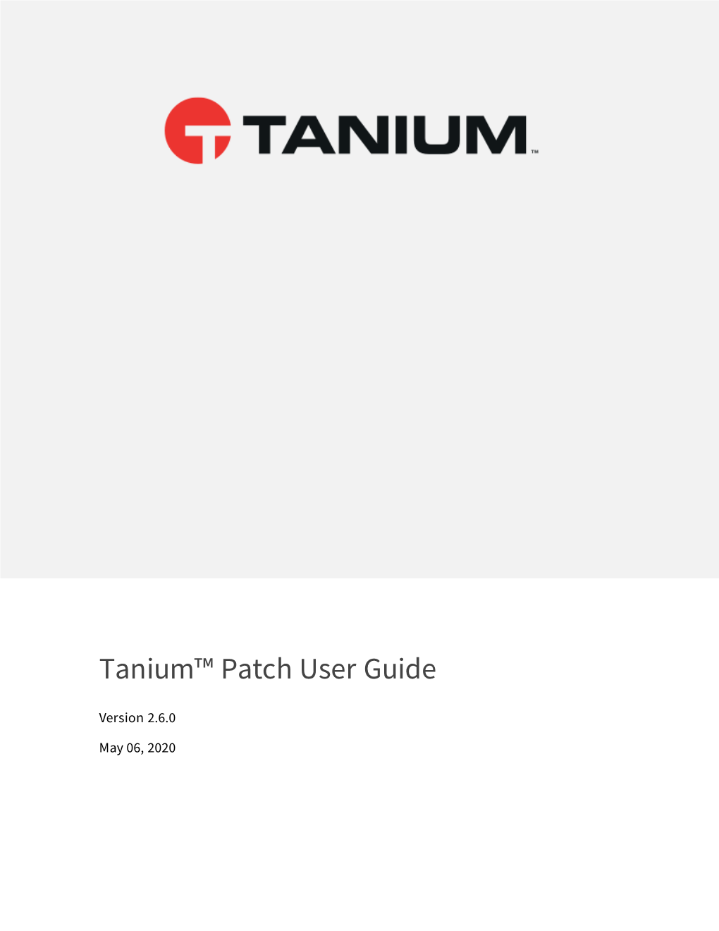 Tanium Patch User Guide