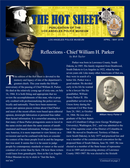 Chief William H. Parker by Bob Taylor