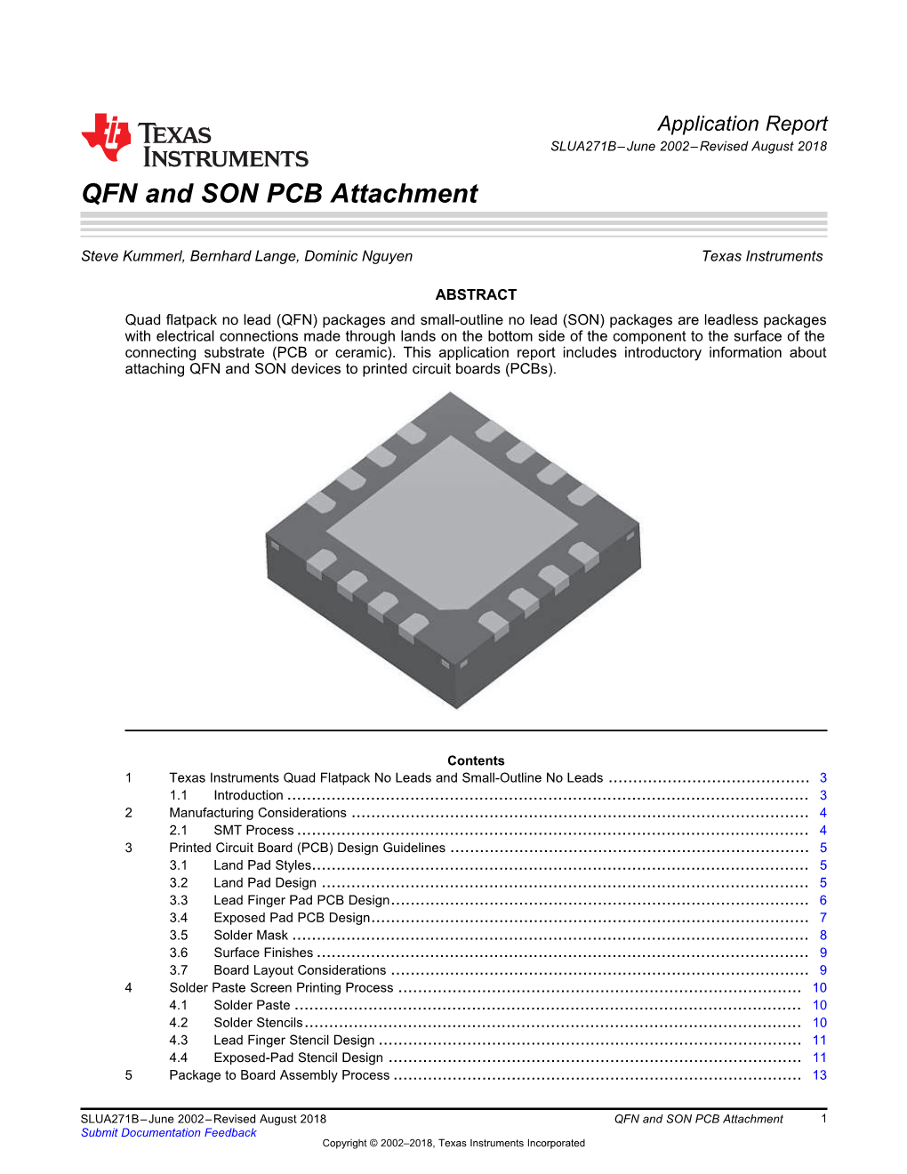 QFN and SON PCB Attachment (Rev. B)