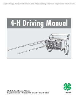 4-H Driving Manual