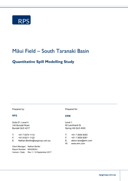 Māui Field – South Taranaki Basin
