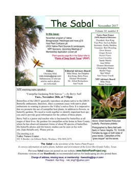 The Sabal November 2017