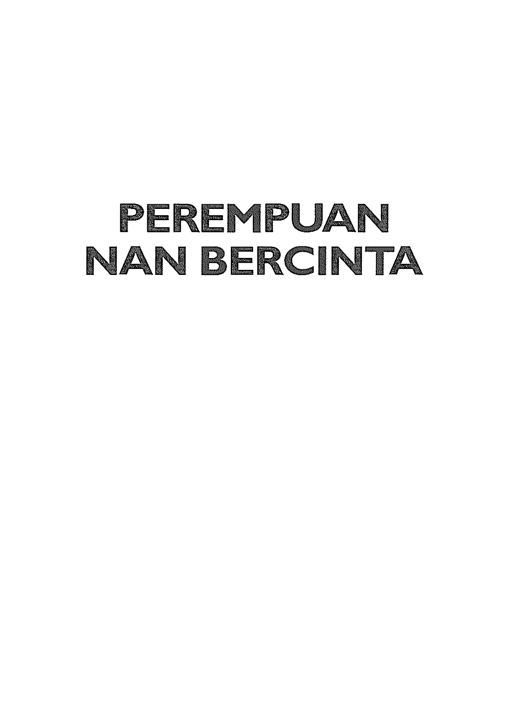 Perempuan Nan Bercinta