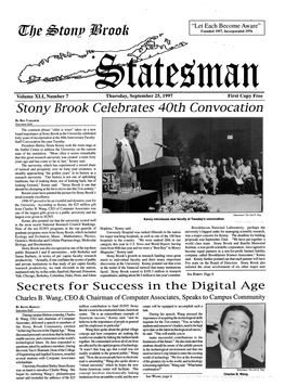 Stony Brook Celebrates 40Th Convocatu 311