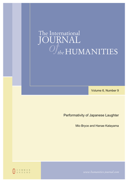Journalof the HUMANITIES