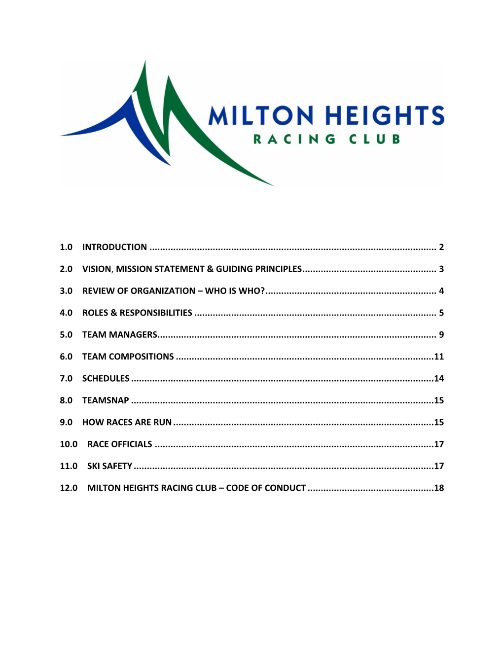 MHRC 2019/2020 Members Handbook