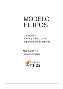 MODELO FILIPOS | Manual Del Maestro