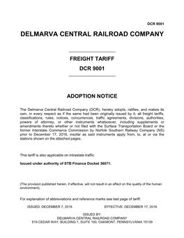 Delmarva Central Railroad Company