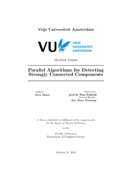 Parallel Algorithms for Detecting Strongly Connected Components