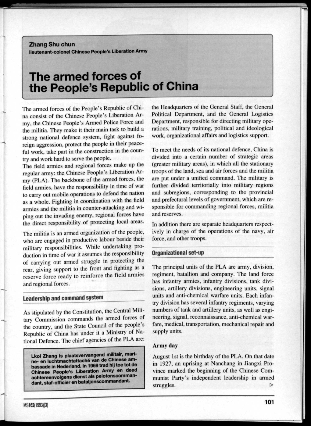 The Armed Forces of the People's Republic of China