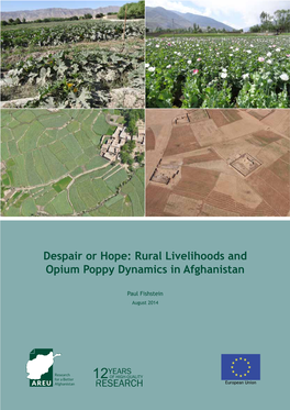 Rural Livelihoods and Opium Poppy Dynamics in Afghanistan