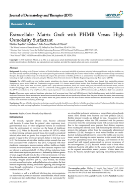 Extracellular Matrix Graft with PHMB Versus High Osmolarity Surfactant