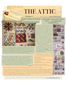 Attic Sampler Newsletter 06172016