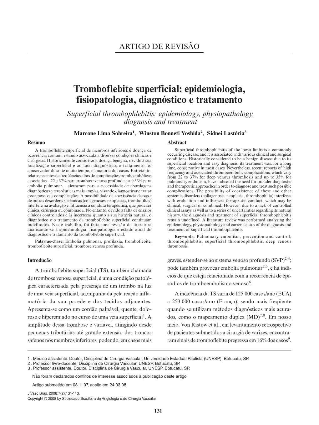 Superficial Thrombophlebitis