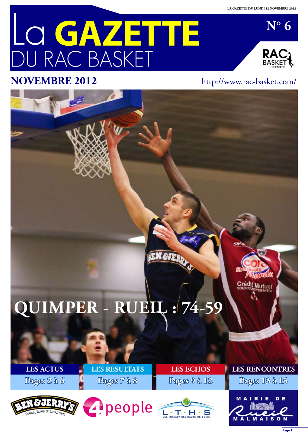 Rac Basket Novembre 2012