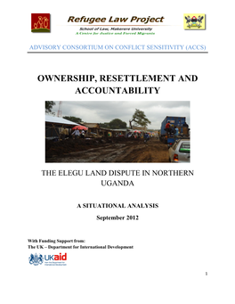 Ownership, Resettlement and Accountability