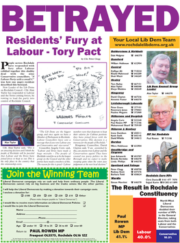 Residents' Fury at Labour