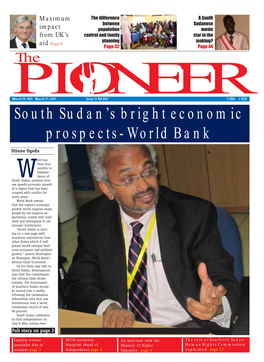 South Sudan's Bright Economic Prospects