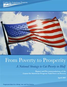 From Poverty to Prosperity a National Strategy to Cut Poverty in Half
