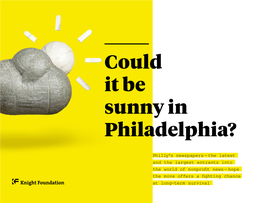 Could It Be Sunny in Philadelphia? [PDF]