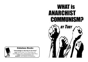 Anarchist Communism? by Toby