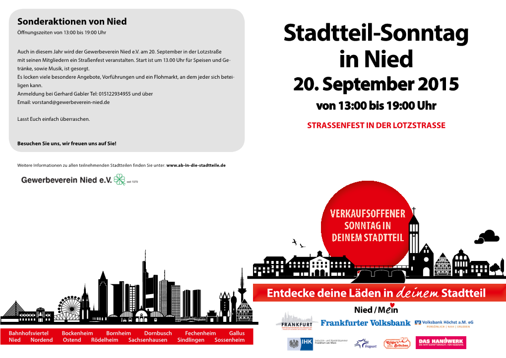 Stadtteil-Sonntag in Nied