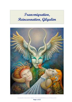 Transmigration, Reincarnation, Gilgulim