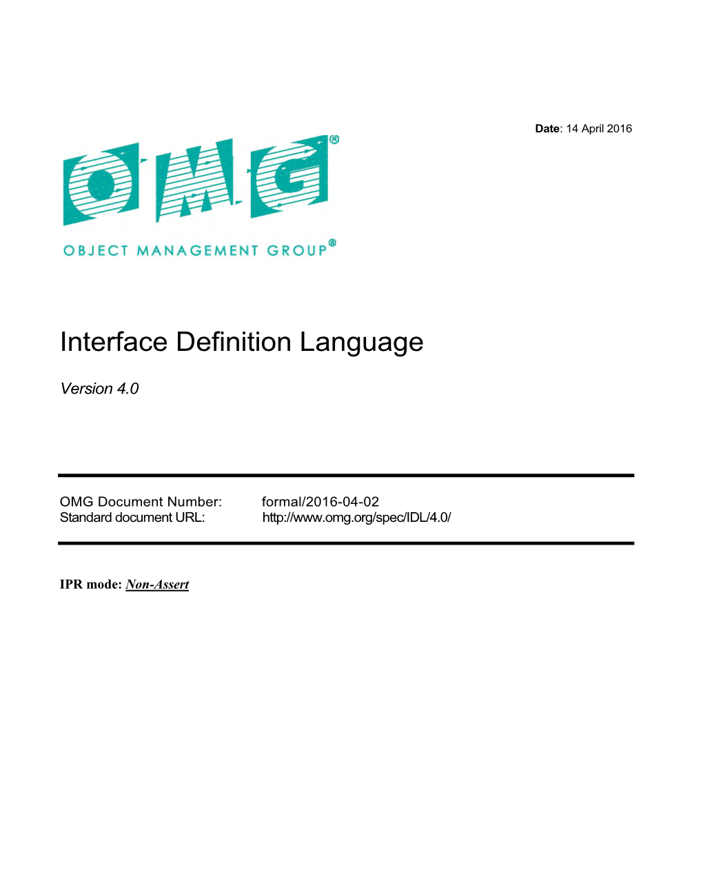 Interface Definition Language