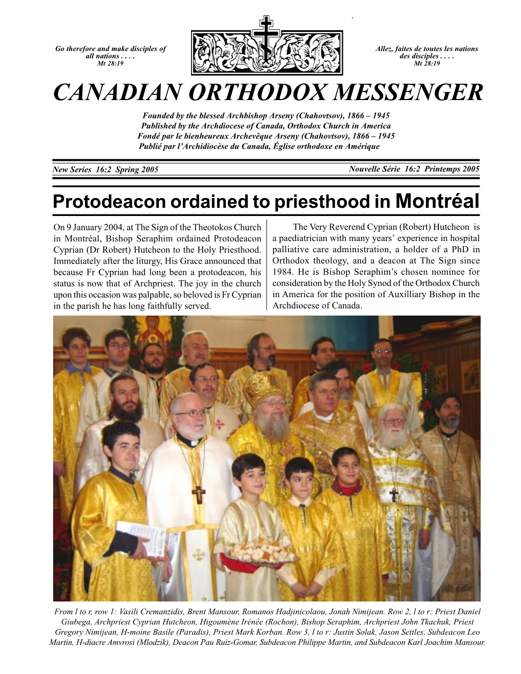 Canadian Orthodox Messenger