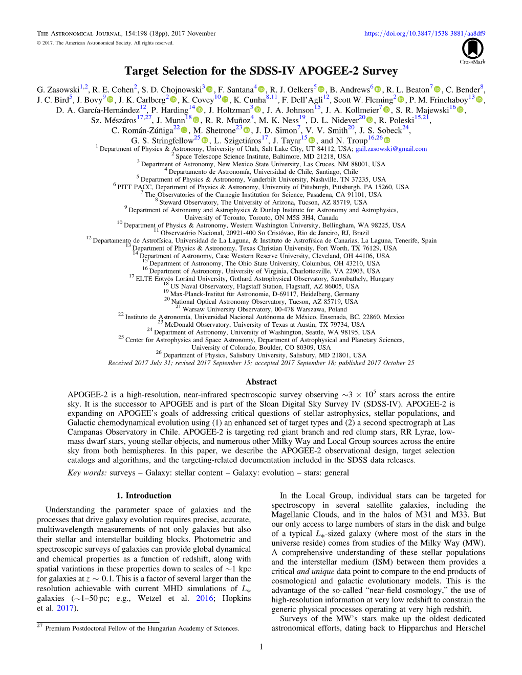 Target Selection for the SDSS-IV APOGEE-2 Survey