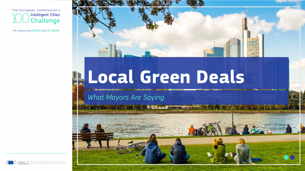 ICC Mayors Are Saying About Local Green Deals