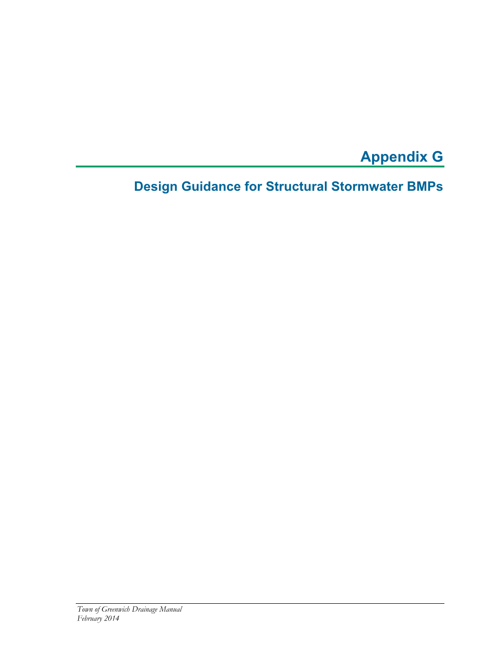 Design Guidance for Structural Stormwater Bmps
