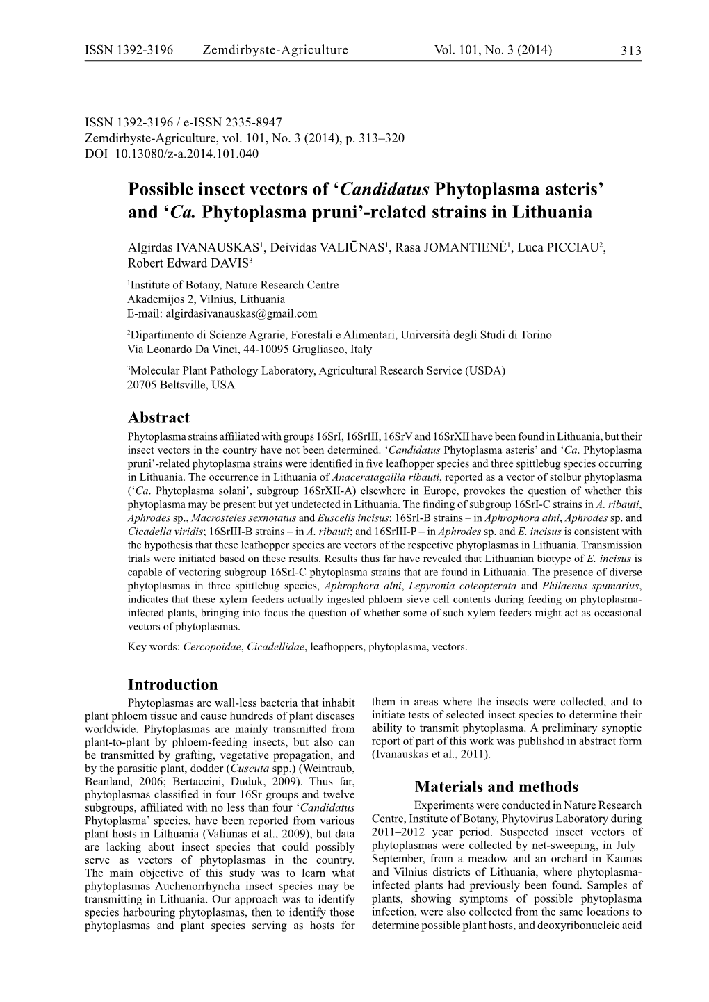 'Candidatus Phytoplasma Asteris'