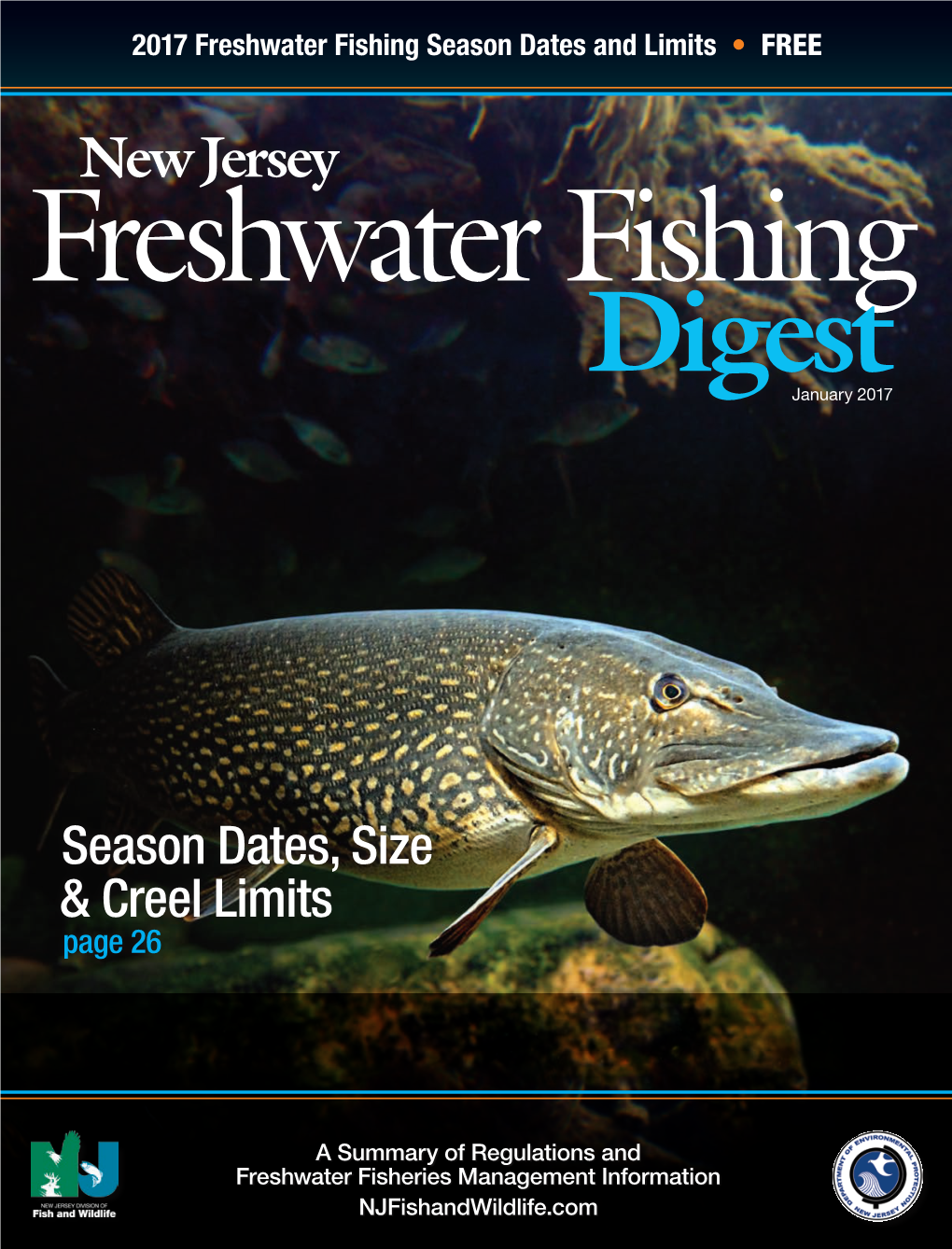 New Jersey Freshwater Fishing Digest January 2017