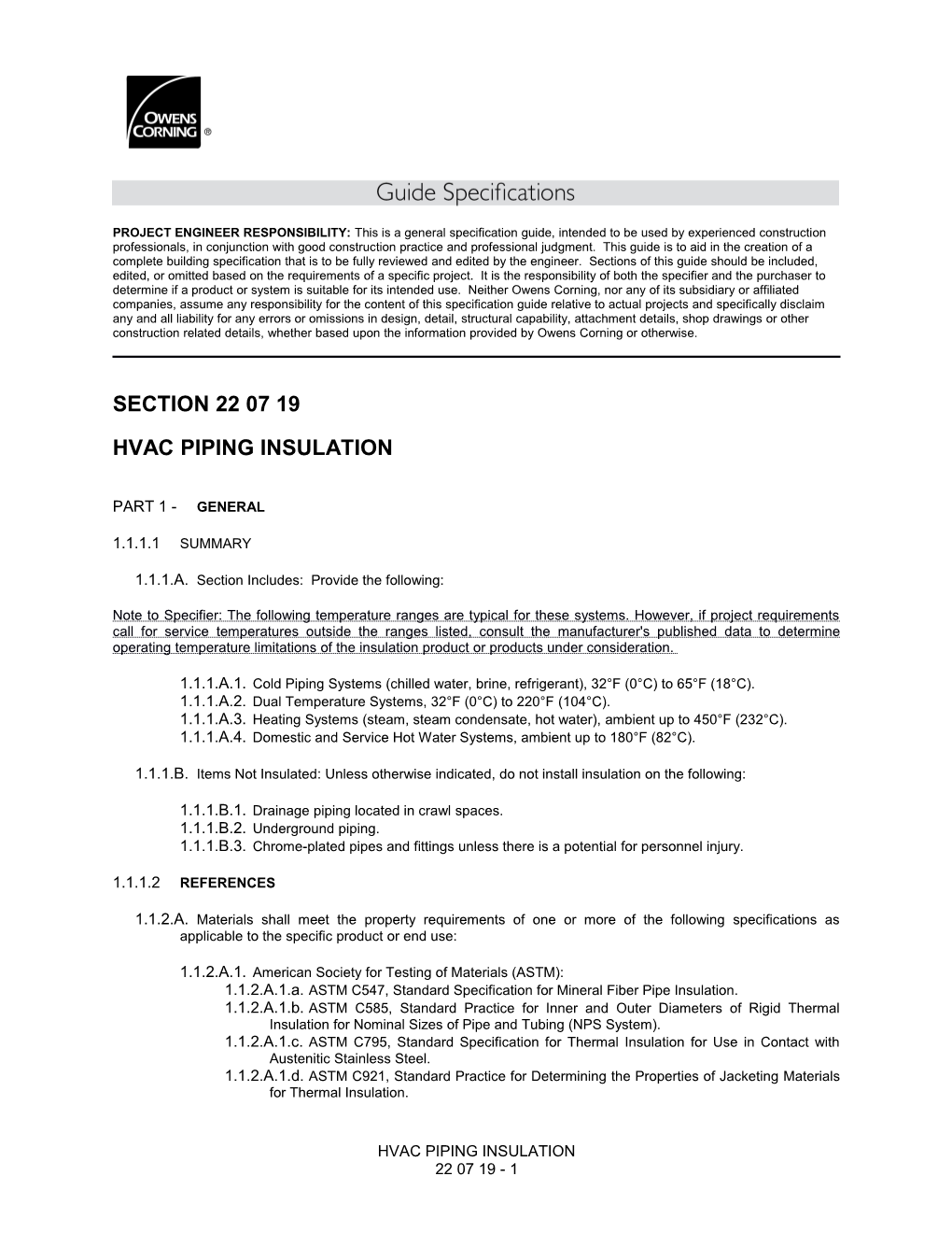 Hvac Piping Insulation