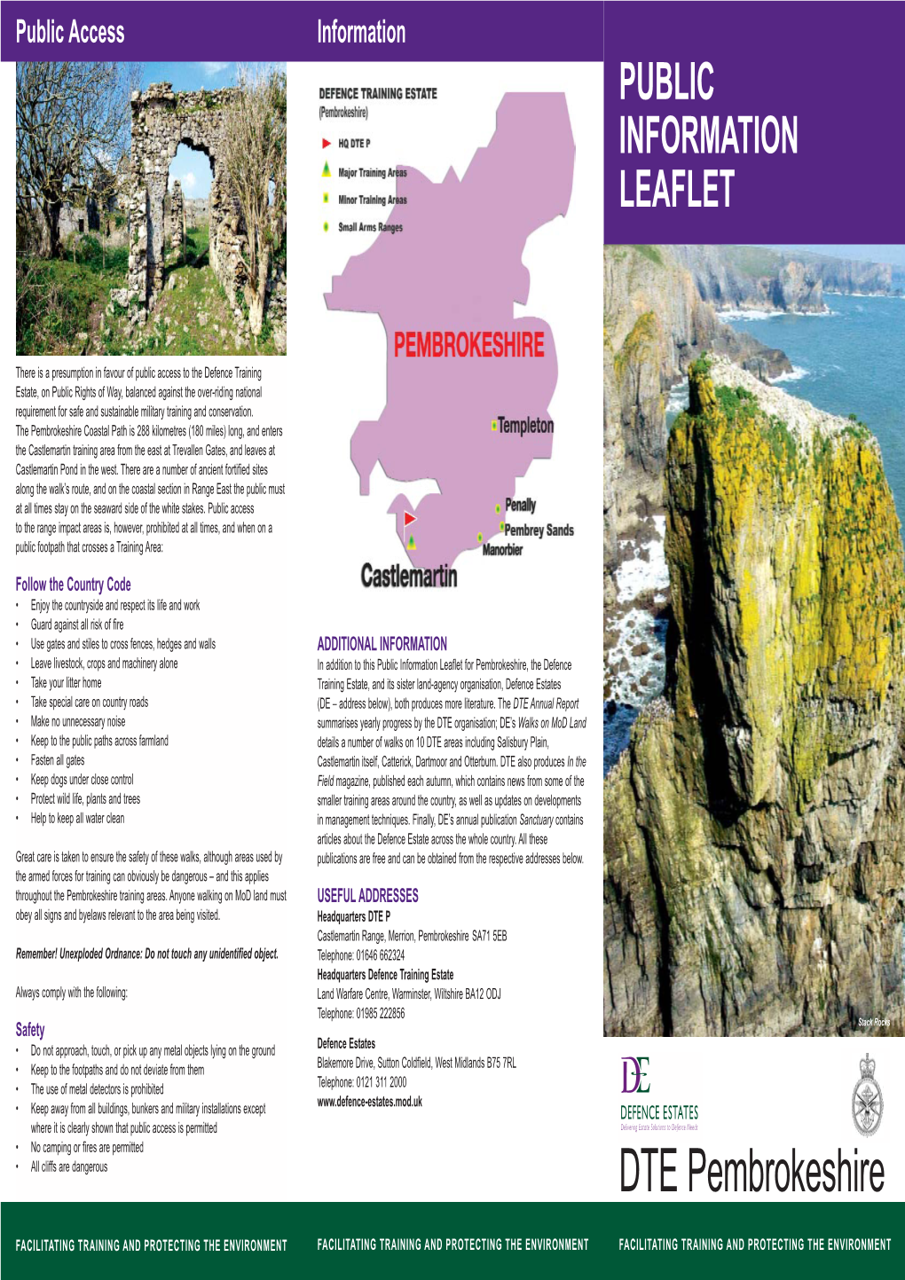 DTE Pembrokeshire Public Information Leaflet