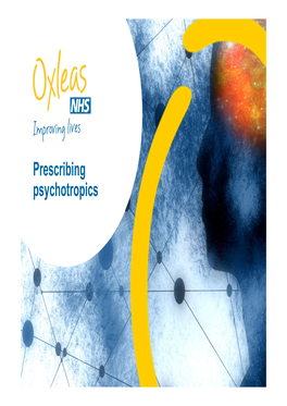 Prescribing Psychotropics Management of Psychosis in Primary Care Learning Outcomes