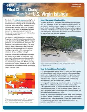 What Climate Change Means for the U.S. Virgin Islands