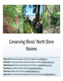 Conserving Illinois North Shore Ravines.Pdf