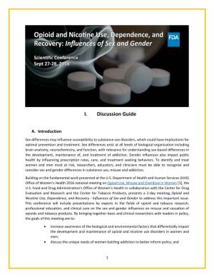 Backgrounder: Opioid and Nicotine Use, Dependence, and Recovery: Influences of Sex and Gender