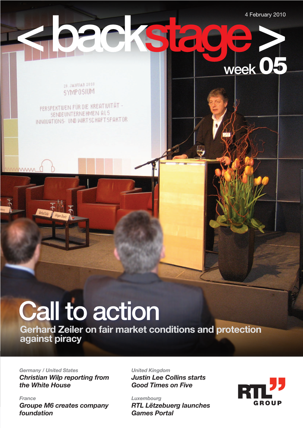 Call to Action Gerhard Zeiler on Fair Market Conditions and Protection Against Piracy