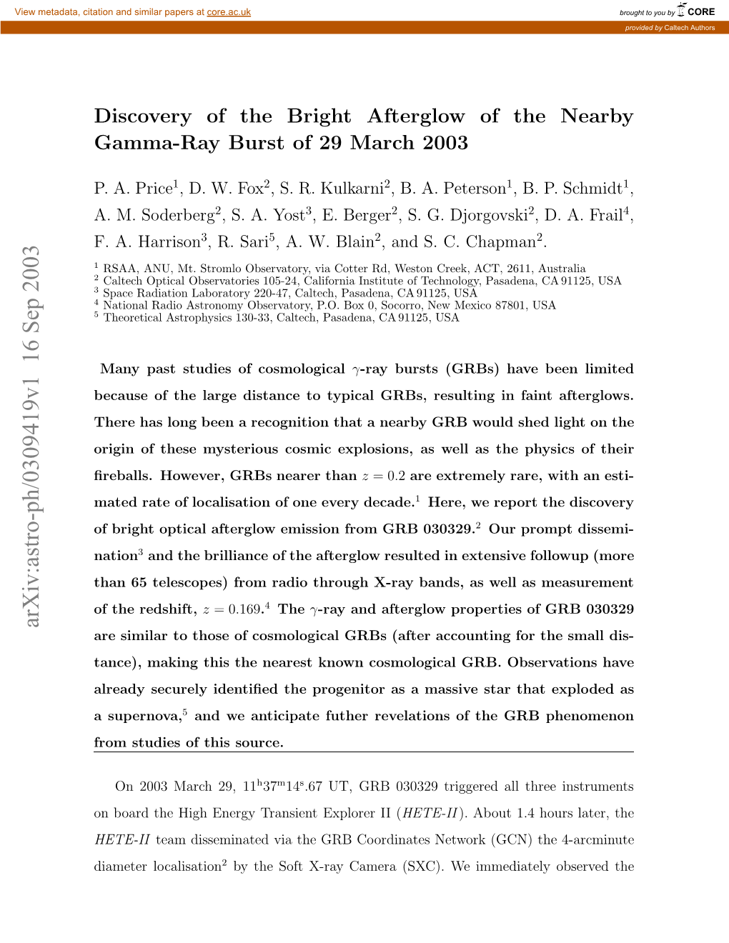 Arxiv:Astro-Ph/0309419V1 16 Sep 2003 Rmsuiso Hssource